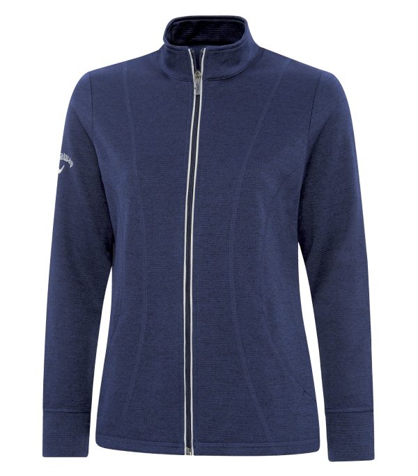 CALLAWAY WAFFLE FLEECE FULL ZIP LADIES' JACKET