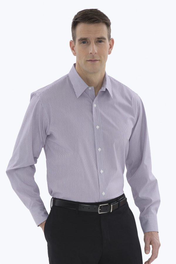 COAL HARBOUR® MINI STRIPE STRETCH WOVEN SHIRT