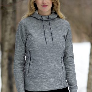 DRYFRAME® DRY TECH WATER RESISTANT FLEECE LADIES' PULLOVER HOOD