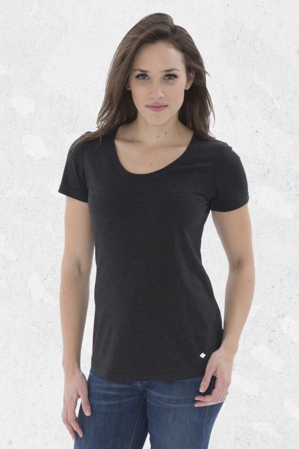 KOI® TRIBLEND SCOOP NECK RELAXED LADIES' TEE