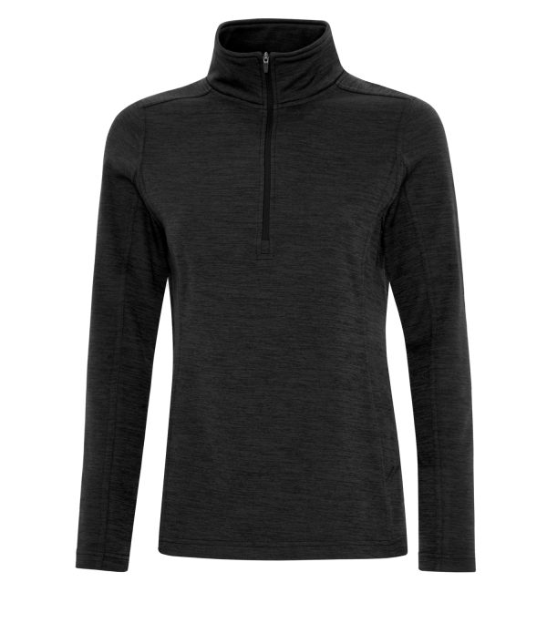 ATC™ DYNAMIC HEATHER FLEECE 1/2 ZIP LADIES' SWEATSHIRT